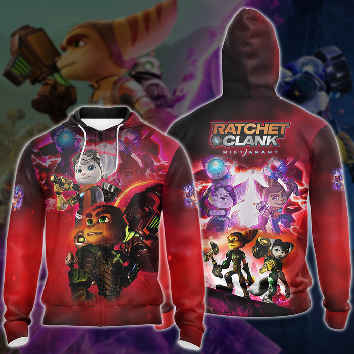 Ratchet-Clank-Rift-Apart-Video-Game-3D-All-Over-Printed-T-shirt-Tank-Top-Zip-Hoodie-Pullover-Hoodie-Hawaiian-Shirt-Beach-Shorts-Jogger-3