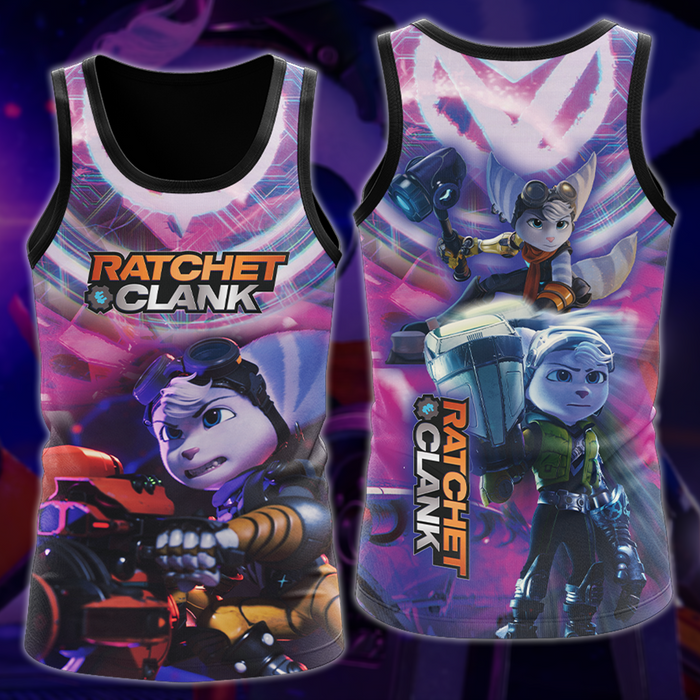 Ratchet-Clank-Video-Game-All-Over-Printed-T-shirt-Tank-Top-Zip-Hoodie-Pullover-Hoodie-Hawaiian-Shirt-Beach-Shorts-Joggers-1