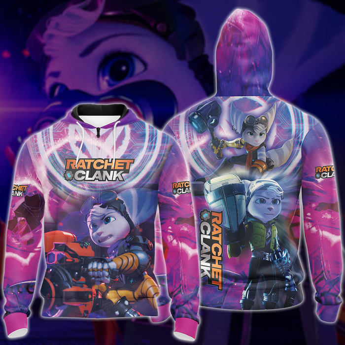 Ratchet-Clank-Video-Game-All-Over-Printed-T-shirt-Tank-Top-Zip-Hoodie-Pullover-Hoodie-Hawaiian-Shirt-Beach-Shorts-Joggers-3