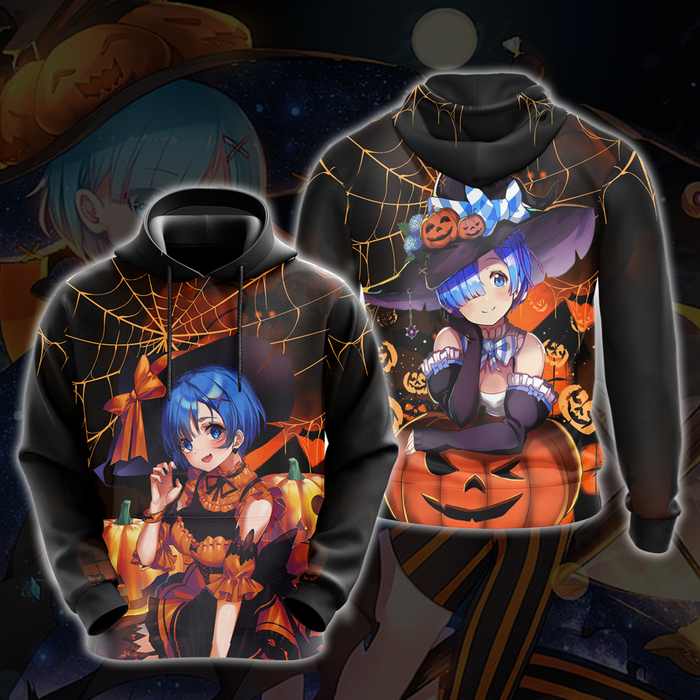 Rem-ReZero-Halloween-All-Over-Print-T-shirt-Zip-Hoodie-Pullover-Hoodie-3