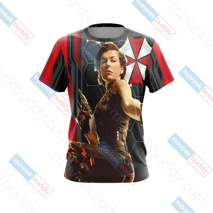 Resident-Evil-Alice-Unisex-3D-T-shirt-1