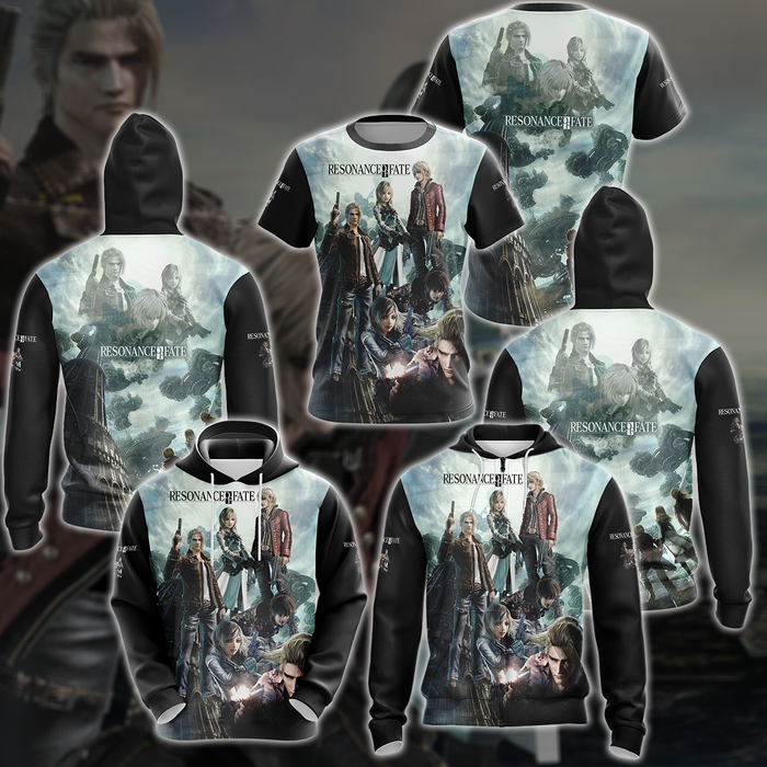 Resonance-of-Fate-Video-Game-3D-All-Over-Printed-T-shirt-Tank-Top-Zip-Hoodie-Pullover-Hoodie-Hawaiian-Shirt-Beach-Shorts-Jogger-1