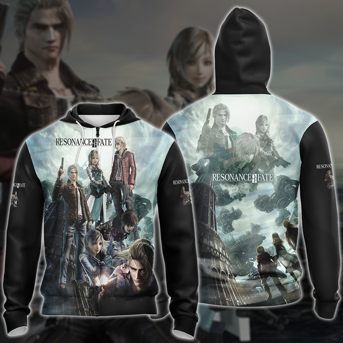 Resonance-of-Fate-Video-Game-3D-All-Over-Printed-T-shirt-Tank-Top-Zip-Hoodie-Pullover-Hoodie-Hawaiian-Shirt-Beach-Shorts-Jogger-3