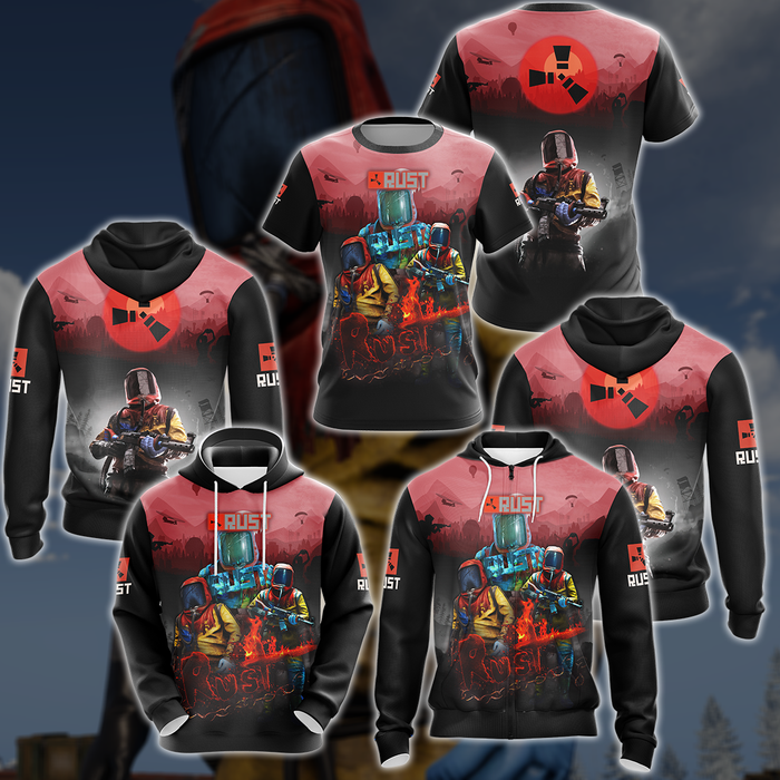 Rust-Video-Game-3D-All-Over-Printed-T-shirt-Tank-Top-Zip-Hoodie-Pullover-Hoodie-Hawaiian-Shirt-Beach-Shorts-Jogger-2