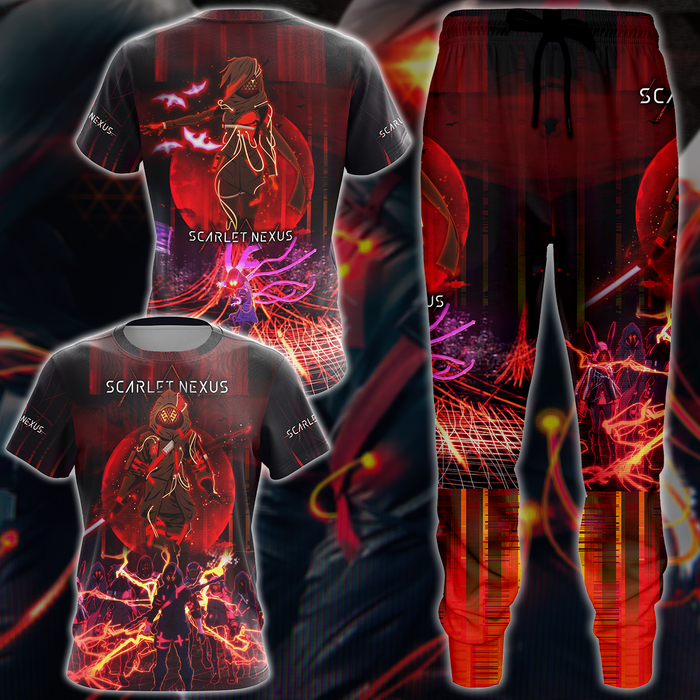 Scarlet-Nexus-Video-Game-3D-All-Over-Printed-T-shirt-Tank-Top-Zip-Hoodie-Pullover-Hoodie-Hawaiian-Shirt-Beach-Shorts-Jogger-2