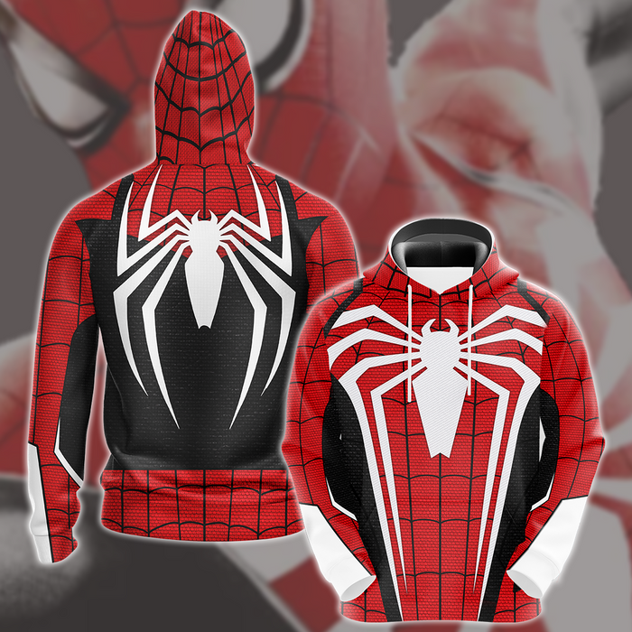 Spider-Man-2-Peter-Parker-Advanced-Suit-2.0-Red-Black-Cosplay-Video-Game-All-Over-Printed-T-shirt-Tank-Top-Zip-Hoodie-Pullover-Hoodie-Hawaiian-Shirt-Beach-Shorts-Joggers-1