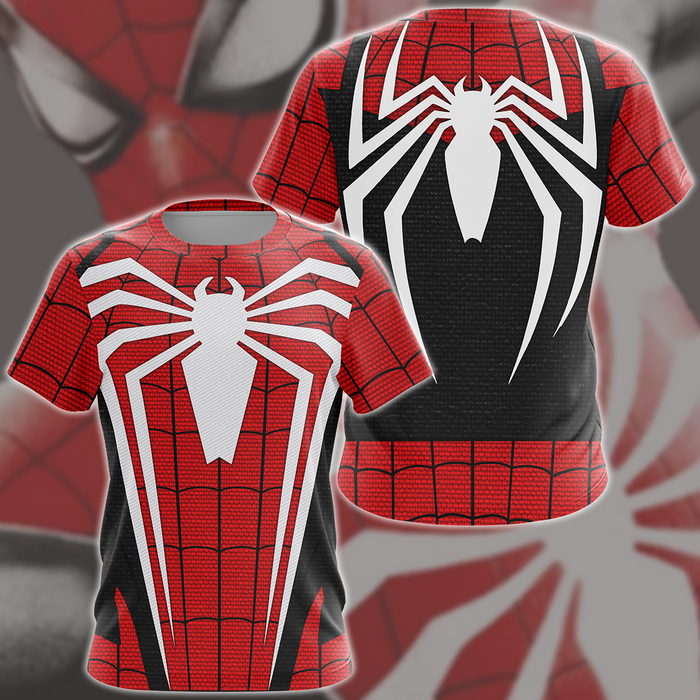 Spider-Man-2-Peter-Parker-Advanced-Suit-2.0-Red-Black-Cosplay-Video-Game-All-Over-Printed-T-shirt-Tank-Top-Zip-Hoodie-Pullover-Hoodie-Hawaiian-Shirt-Beach-Shorts-Joggers-2