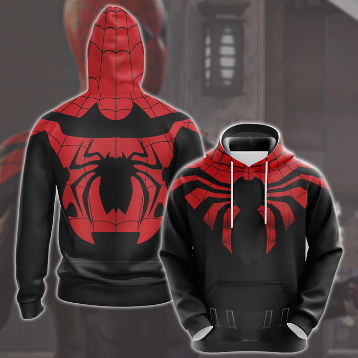Spider-Man-2-Peter-Parker-Superior-Suit-Cosplay-Video-Game-All-Over-Printed-T-shirt-Tank-Top-Zip-Hoodie-Pullover-Hoodie-Hawaiian-Shirt-Beach-Shorts-Joggers-1