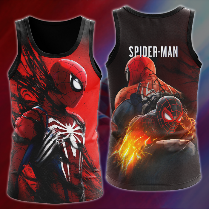 Spider-Man-2-Video-Game-All-Over-Printed-T-shirt-Tank-Top-Zip-Hoodie-Pullover-Hoodie-Hawaiian-Shirt-Beach-Shorts-Joggers-1