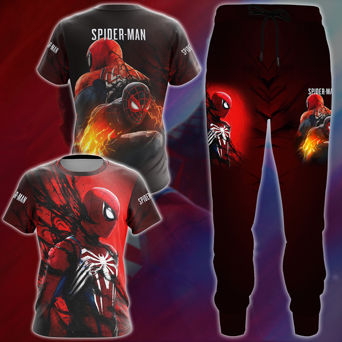 Spider-Man-2-Video-Game-All-Over-Printed-T-shirt-Tank-Top-Zip-Hoodie-Pullover-Hoodie-Hawaiian-Shirt-Beach-Shorts-Joggers-2