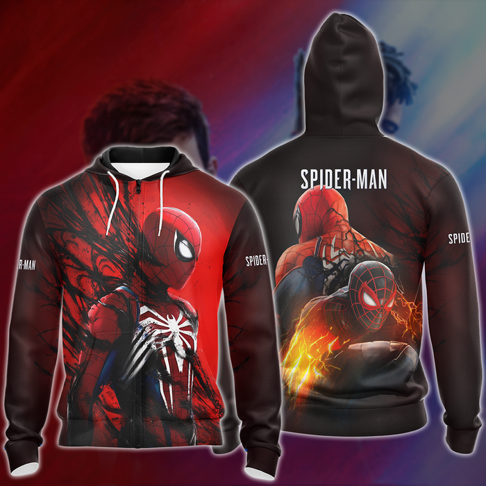 Spider-Man-2-Video-Game-All-Over-Printed-T-shirt-Tank-Top-Zip-Hoodie-Pullover-Hoodie-Hawaiian-Shirt-Beach-Shorts-Joggers-3