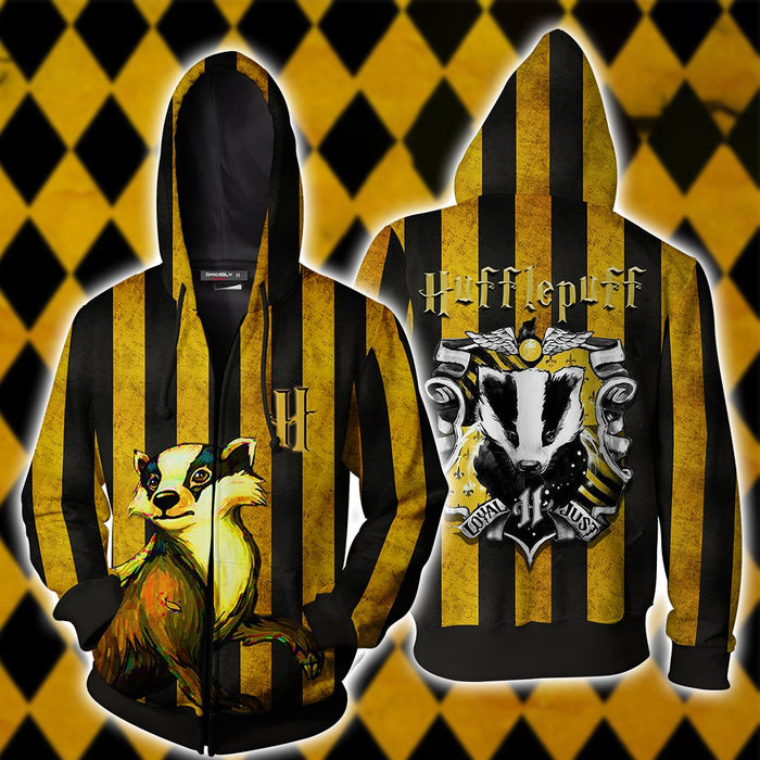 Striped-Hufflepuff-Harry-Potter-Unisex-3D-T-shirt-2