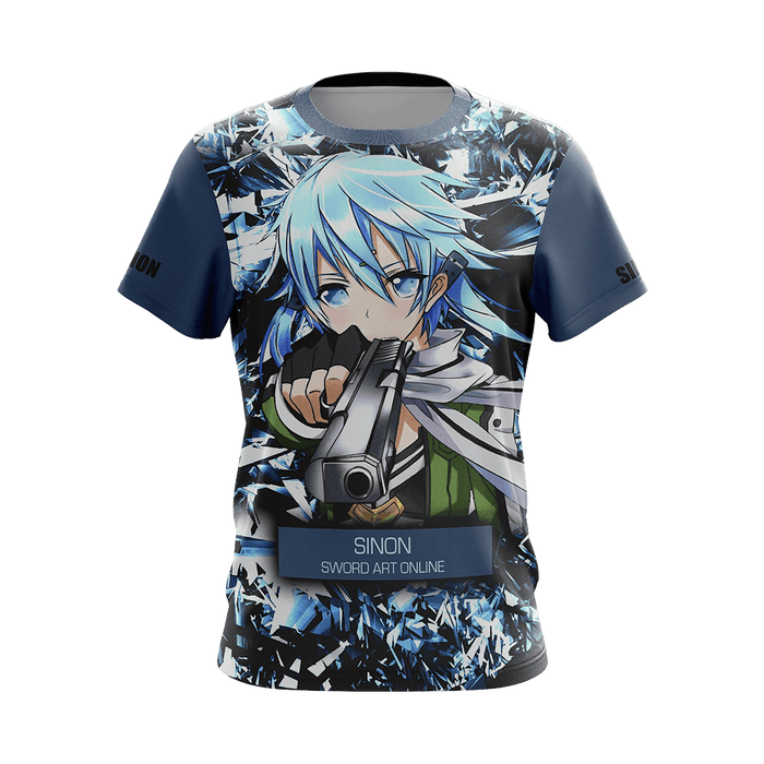 Sword-Art-Online-Sinon-New-Style-Unisex-3D-T-shirt-1