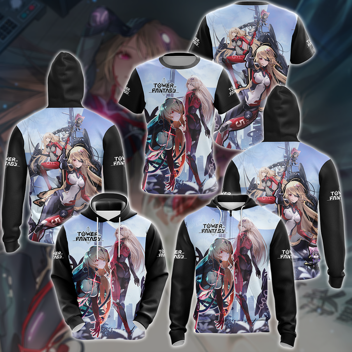 Tower-Of-Fantasy-Video-Game-3D-All-Over-Printed-T-shirt-Tank-Top-Zip-Hoodie-Pullover-Hoodie-Hawaiian-Shirt-Beach-Shorts-Jogger-1