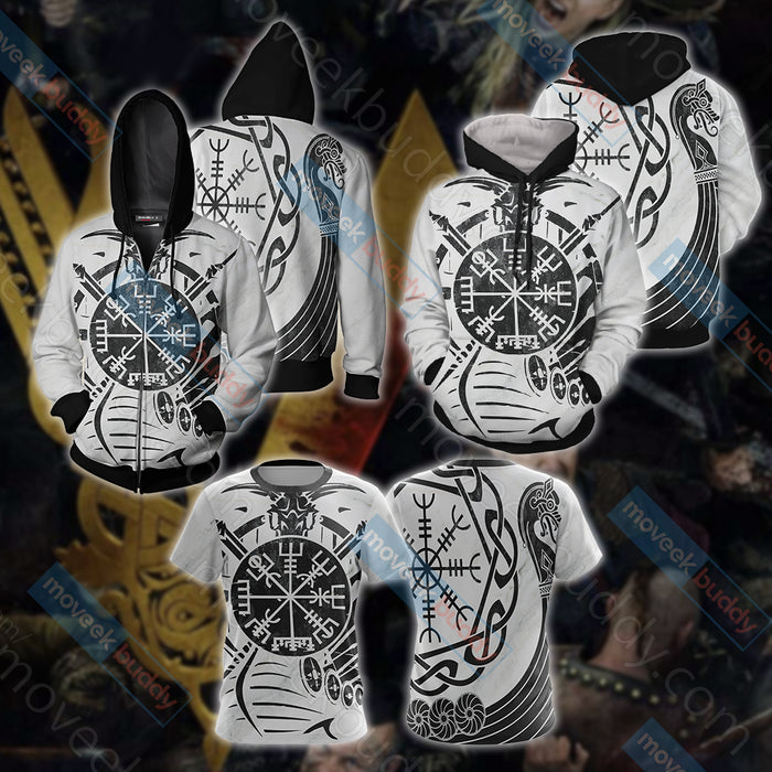 Vikings-Vegvisir-symbol-Unisex-3D-T-shirt-3