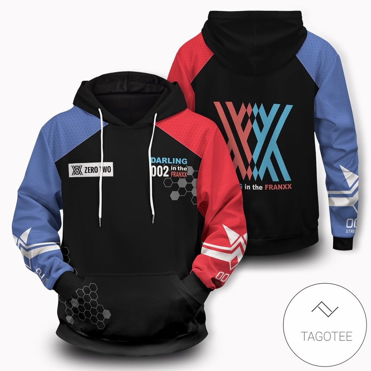 002 Franxx Unisex Pullover Hoodie 002 Franxx Unisex Pullover Hoodie