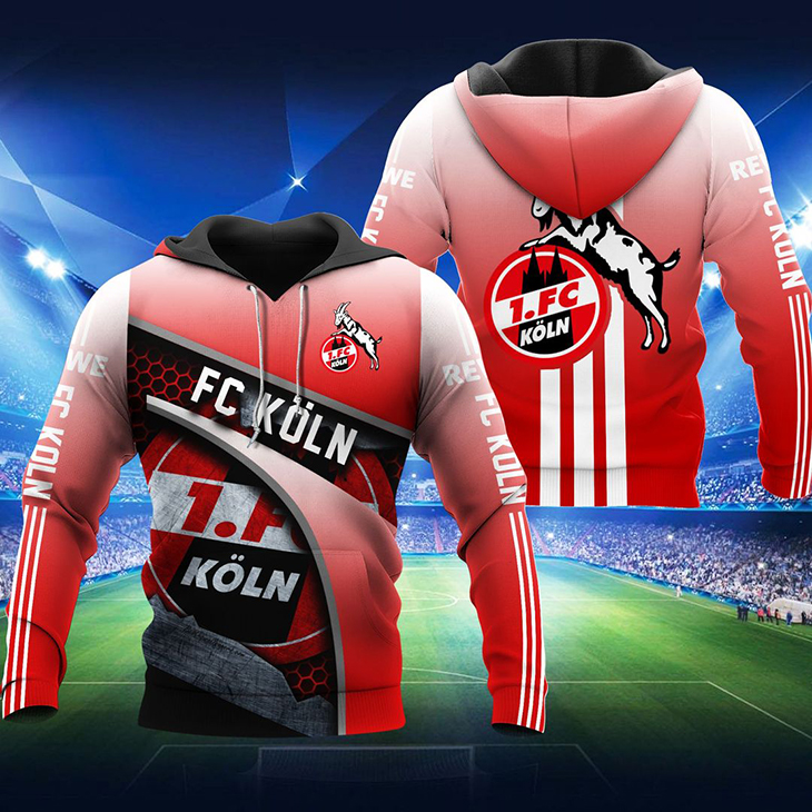 1.Fc Koln 3D All Over Print Hoodie 1.Fc Koln 3D All Over Print Hoodie