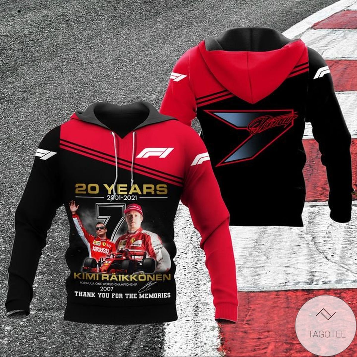 20 Years 2001-2021 Kimi Raikkonen Hoodie 20 Years 2001-2021 Kimi Raikkonen Hoodie