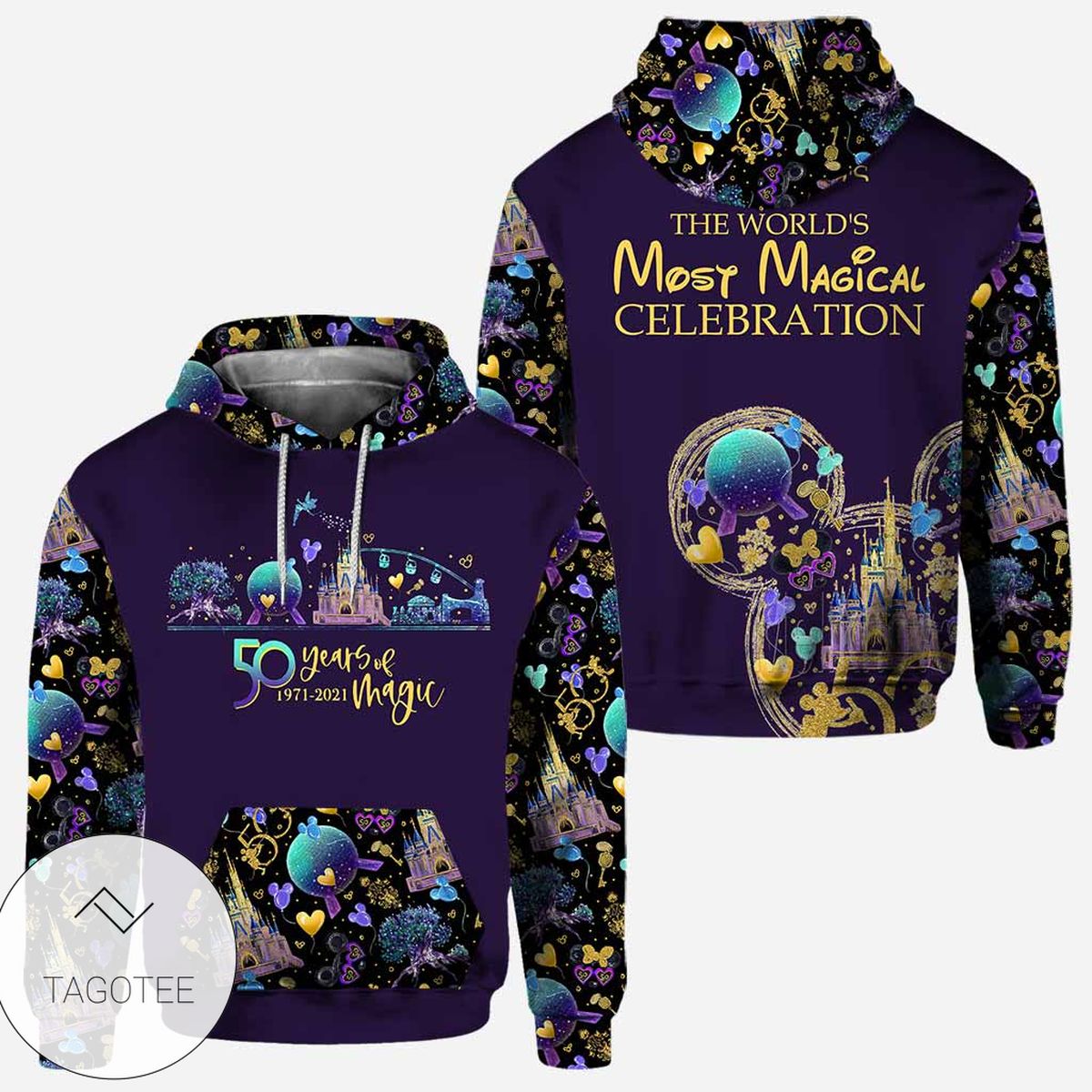 50Th Anniversary Of Magic Mouse Ears Disney Hoodie 50Th Anniversary Of Magic Mouse Ears Disney Hoodie