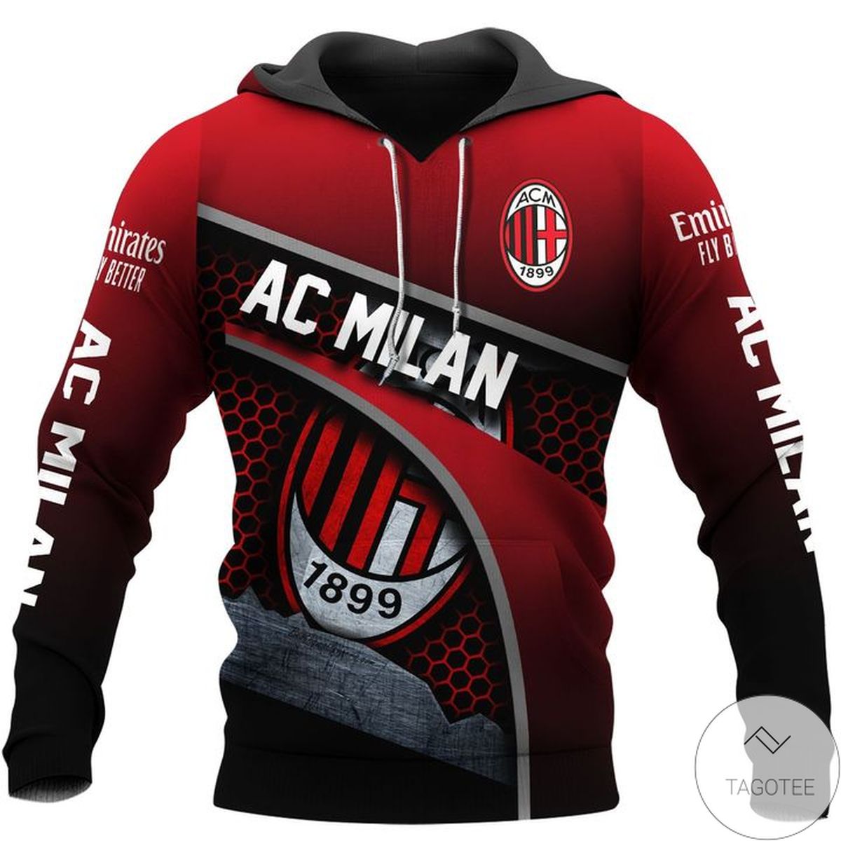 Ac Milan 1899 Rossoneri Hoodie Ac Milan 1899 Rossoneri Hoodie