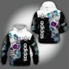 Adidas Skull Flowers 3D Hoodie