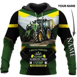 Agrimotor I’M A Farmer Personalized Custom Name 3D Hoodie