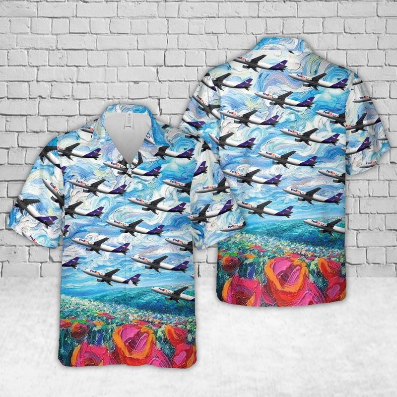 Airlines Fedex Express Airbus A300-600Rf Short Sleeve Hawaiian Shirt Airlines Fedex Express Airbus A300-600Rf Short Sleeve Hawaiian Shirt