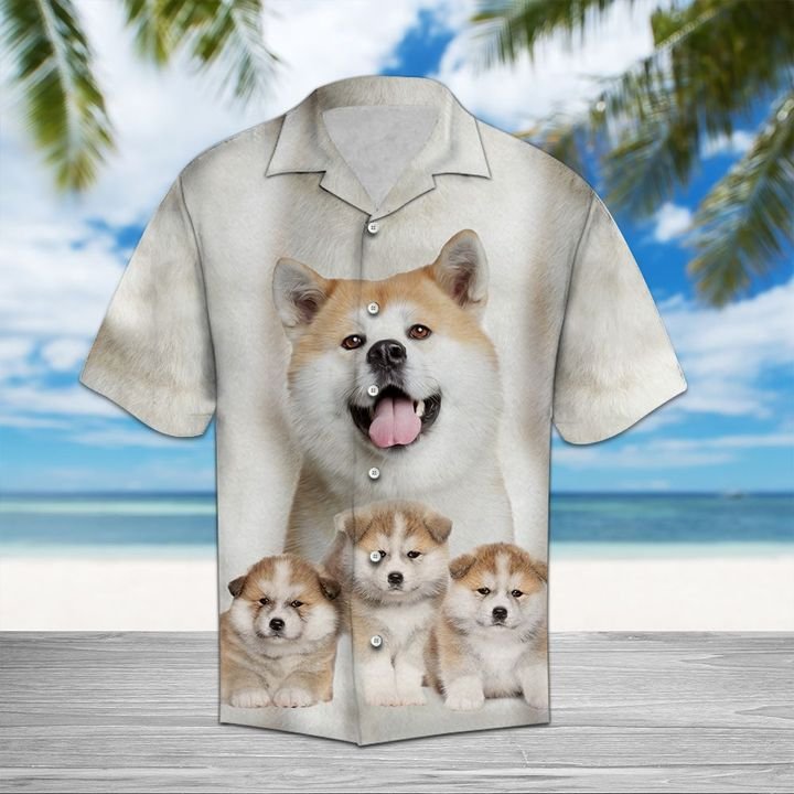 Akita Great Hawaiian Shirt Summer Button Up Akita Great Hawaiian Shirt Summer Button Up
