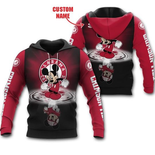 Alabama Crimson Tide Mickey Custom Name Shirt Alabama Crimson Tide Mickey Custom Name Shirt
