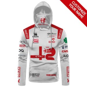 Alfa Romeo Racing Since 1910 Orlen Personalized 3D Hoodie Mask