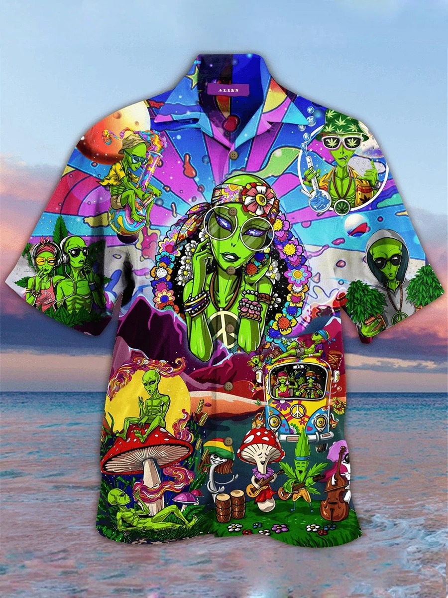 Alien Beach Party Hawaiian Shirt Alien Beach Party Hawaiian Shirt