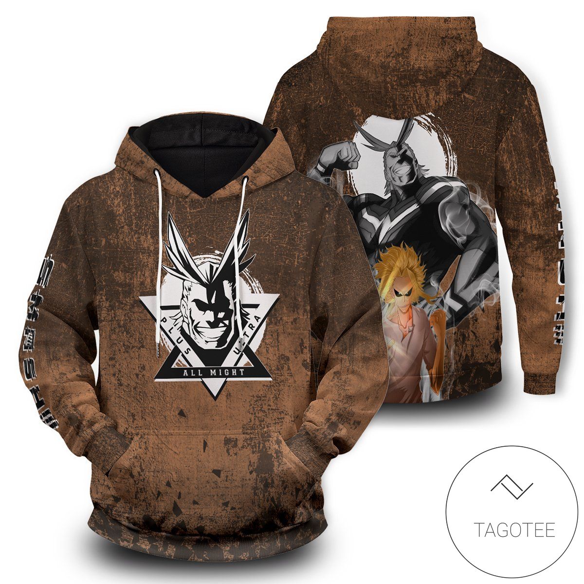All Might Spirit Pullover Hoodie- Tagotee All Might Spirit Pullover Hoodie- Tagotee
