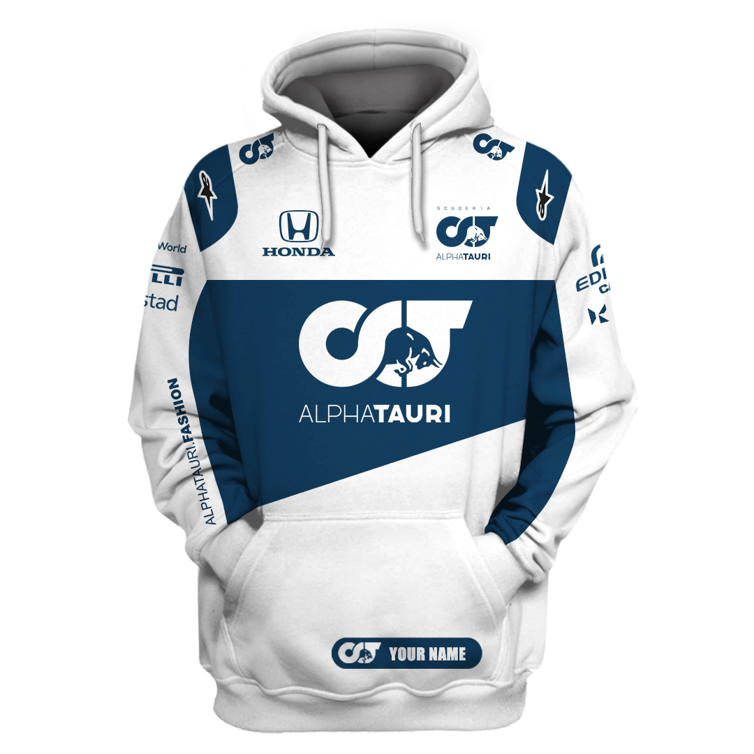 Alphatauri F1 Racing Custom Name 3D Hoodie And Shirt Alphatauri F1 Racing Custom Name 3D Hoodie And Shirt