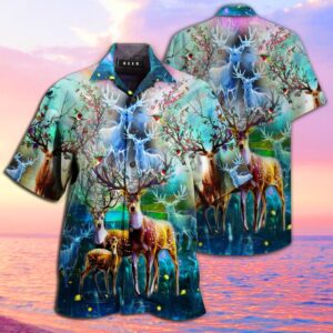 Amazing Deer Full Printing Hawaiian Shirt