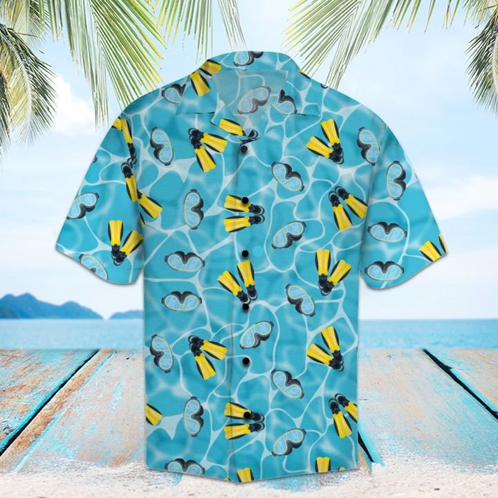 Amazing Scuba Diving Hawaiian Shirt Summer Button Up Amazing Scuba Diving Hawaiian Shirt Summer Button Up