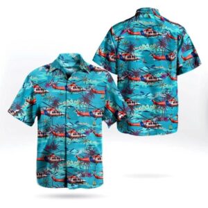 Ambulance Victoria Agusta Westland Aw139 Hawaiian Shirt