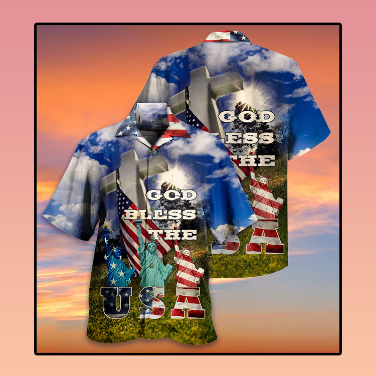 America God Bless The Usa Hawaiian Shirt America God Bless The Usa Hawaiian Shirt