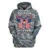 American By Birth Veteran By Choice Camo All Over Printed Hoodie