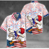 American Cartoom Chicken Hawaiian Shirt