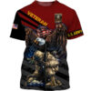 American Eagle Flag God Bless Army Veteran 3D Hoodie And Shirt
