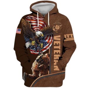 American Eagle U.S.M.C Veteran 3D Hoodie