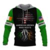 American Grown Irish Roots 3D All Over Printed Hoodie