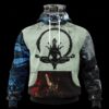 Amusing Alien Yoga Facehugger Halloween Horror 3D Hoodie Mask