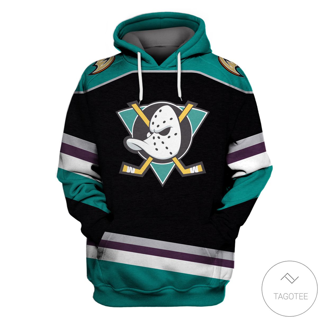 Anaheim Ducks Branded Team 3D Hoodie Anaheim Ducks Branded Team 3D Hoodie