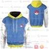 Anime Pokemon Ash Ketchum 3D All Over Printed Hoodie