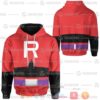 Anime Pokemon Team Rocket Christmas Red Suit 3D All Over Printed Hoodie