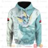 Anime Pokemon Vaporeon 3D All Over Printed Hoodie