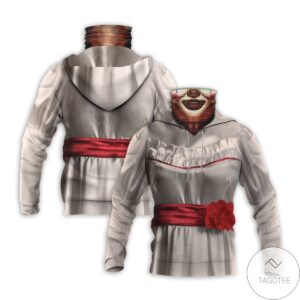 Annabelle Horror Movie Halloween Mask Hoodie