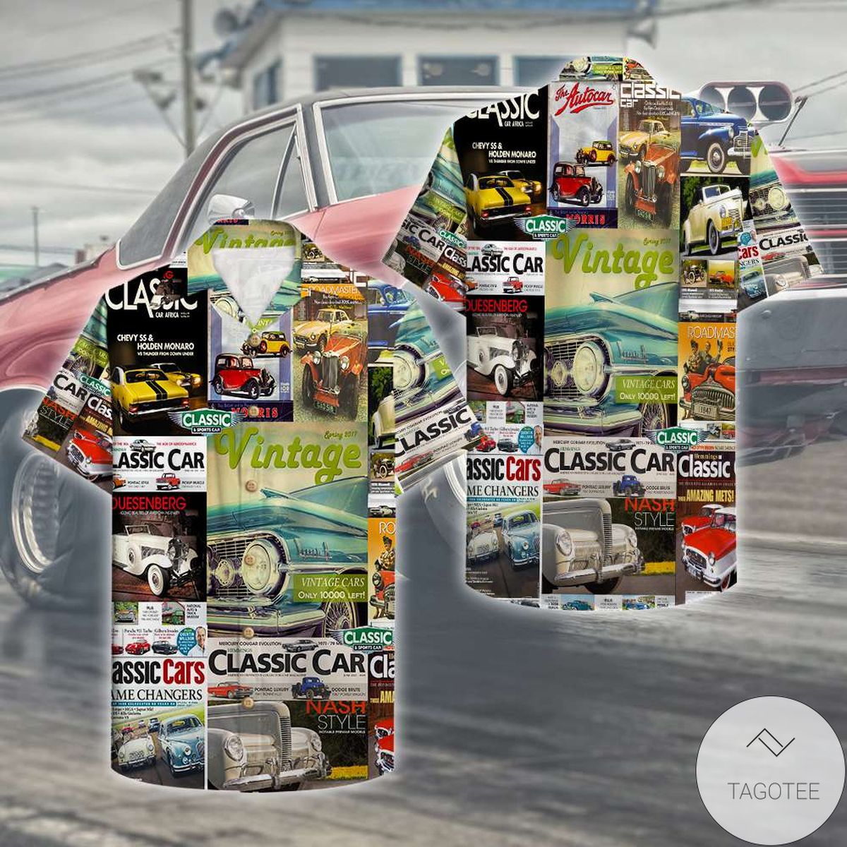 Antique Car Magazine Hawaiian Shirt Antique Car Magazine Hawaiian Shirt