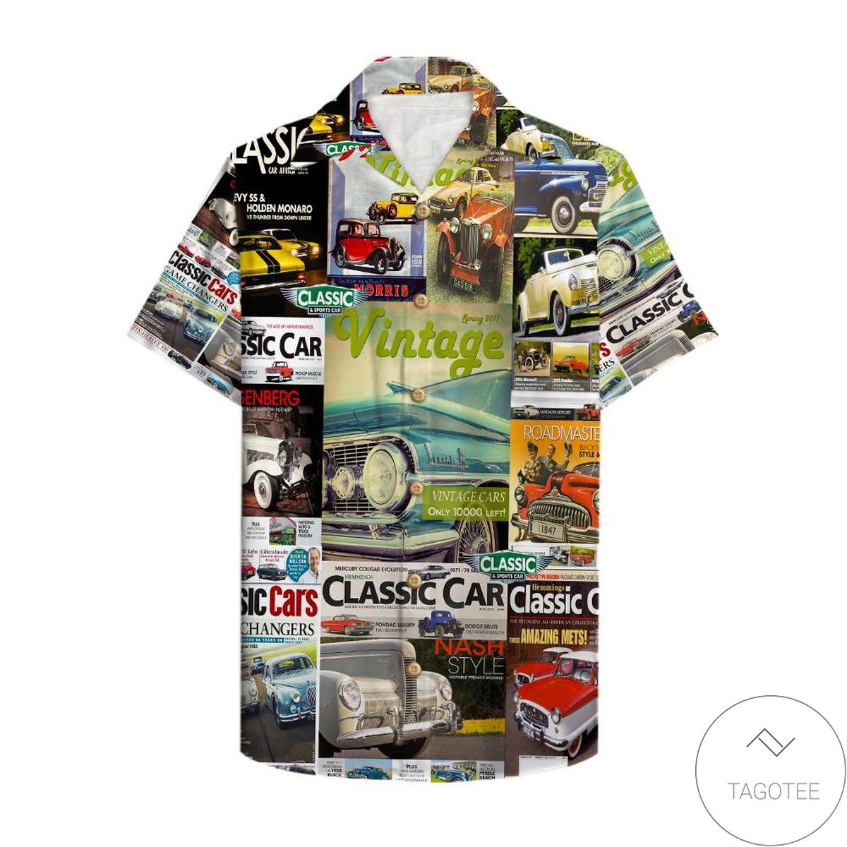Antique Car Magazine Hawaiian Shirt Antique Car Magazine Hawaiian Shirt